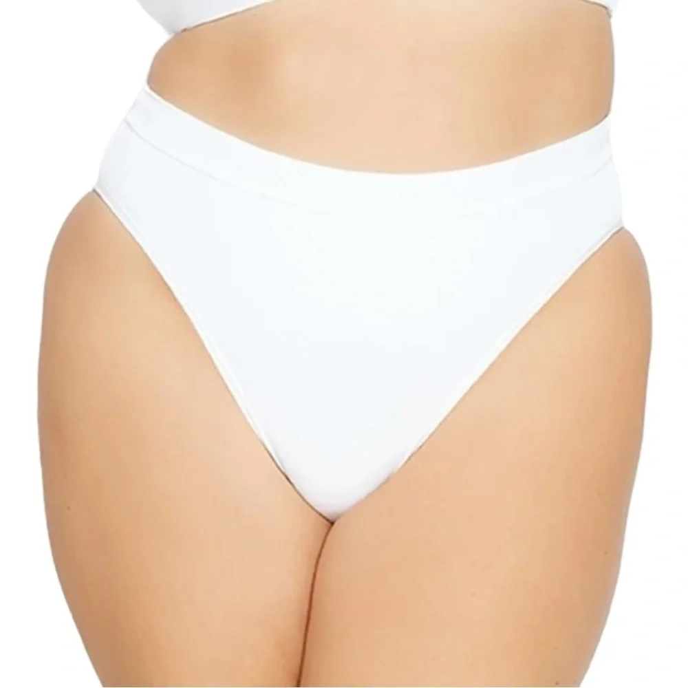L*Space Frenchi Bikini Bottom in Luna Gingham - Cream NWOT